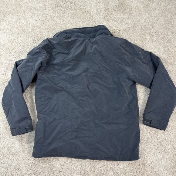 Rugged Elements Jacket Mens L Gray Zip Front Coat Lined Hooded Water Resistant - Picture 7 of 12